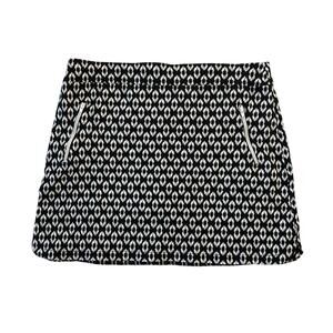 Ruby Rd. Women's 12 Black & White Skirt with Shorts Athletic Fit